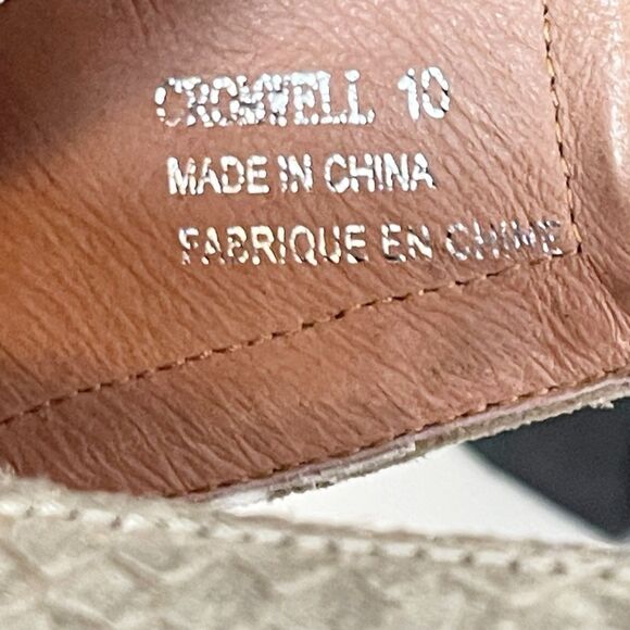 Jeffrey Campbell Cromwell pointed toe Ankle Bootie suede snake embossed 10 - Picture 12 of 16